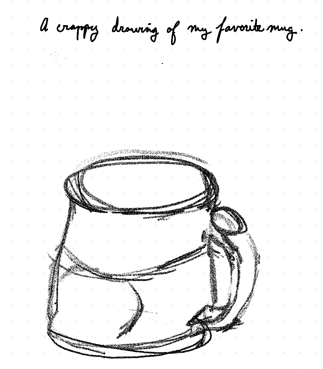 A crappy drawing of my favorite mug